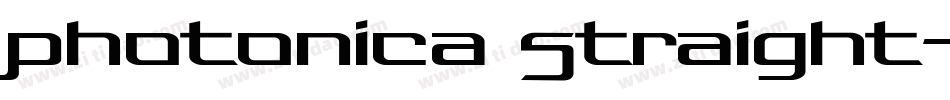 Photonica Straight字体转换